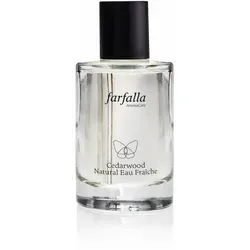 Farfalla Natural Eau Fraîche Cedarwood, 100 Milliliter - Herrendüfte mit erfrischendem Zedernholz-Duft, ideal für den modernen Mann, der natürliche Frische schätzt.