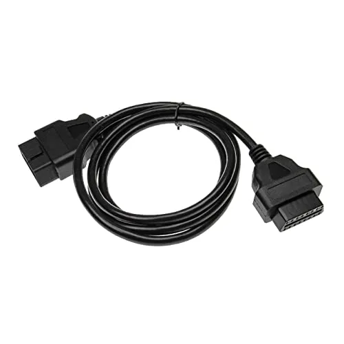 vhbw OBD2 Verlängerungskabel On-Board-Diagnose Stecker 16Pin weiblich auf 16Pin männlich kompatibel mit Fahrzeug, Diagnosegeräte 150cm