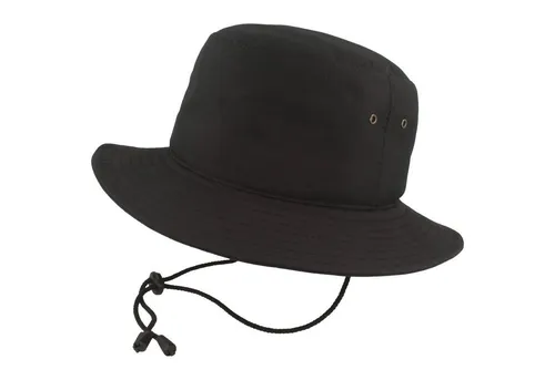 Breiter Fischerhut mit Kinnband und UV-Schutz 40+