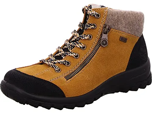 Rieker Damen L7132 Stiefel - Wanderschuhe mit Reißverschluss, aus hochwertigem Leder und Synthetik, ideal für komfortable und stilvolle Outdoor-Aktivitäten.