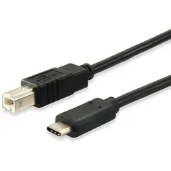 Equip Druckerkabel USB-B auf USB-C - Hochwertiges USB-Kabel für die Verbindung von Druckern mit USB-C Geräten wie MacBook, iPad Pro und Laptops. Ideal für schnelle Datenübertragung und zuverlässige Verbindung.