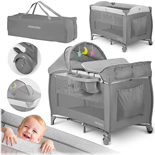 Ricokids Reisebett Baby mit Matratze