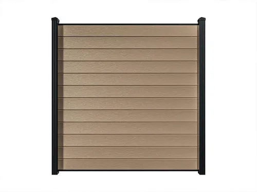 Belladoor Sichtschutzelement Bohlenset Premium für WPC-Steckzaunsystem Mapel - Pflegeleichtes und UV-beständiges Sichtschutzelement in Braun, ideal für elegante Zaungestaltung und langlebige Nutzung im Außenbereich.