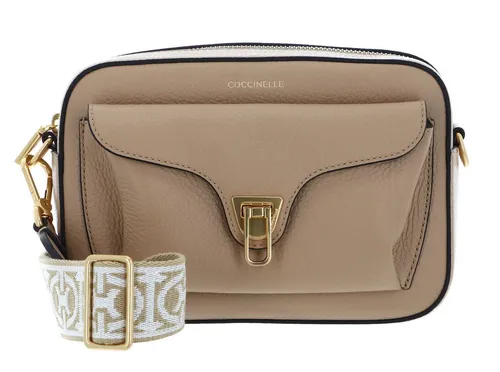 COCCINELLE Beat Soft Ribb Umhängetasche - Elegante Umhängetasche aus hochwertigem Rindsleder mit verstellbarem Schulterriemen, ideal für stilvolle Auftritte im Alltag.