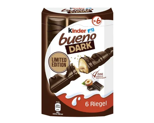 Ferrero Kinder Bueno Dark 6er Pack – Intensiver Genuss