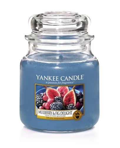 Yankee Candle Mulberry & Fig Delight 411 g in blau von Yankee Candle