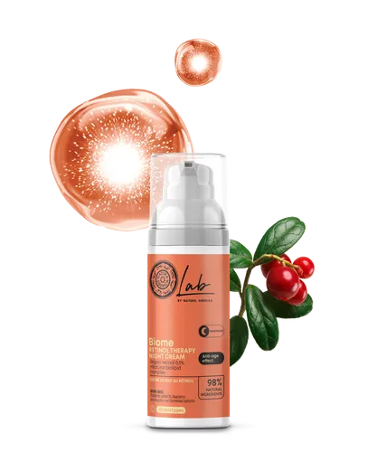 Lab by NS. Biome. Retinol Therapy Night Face Cream, 50 ml in orange von NATURA SIBERICA