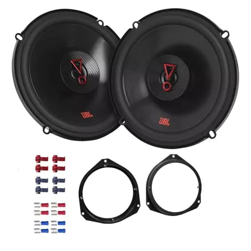 JBL Stage3 627F Lautsprecher mit Einbauset passend für FIAT Ducato III (250/251) ab 2006 Türen vorne 450W 165mm 2 Wege Koax