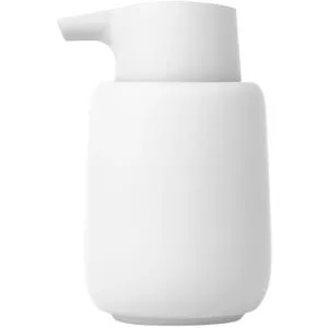 Blomus Seifenspender SONO 250 ml - Weiß - Eleganter Seifenspender aus Keramik mit matter Soft-Touch-Oberfläche, ideal für modernes Badezimmer. Hygienisch, leicht nachfüllbar und perfekt für Feuchträume.