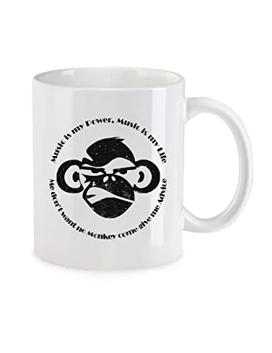 Urban Backwoods Wally Warning Monkey Tasse Mit Spruch Kaffeetasse