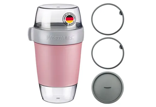 Westmark Lunchpot-Set groß – Auslaufsichere 3-Fächer Lunchbox - Lunch-Boxen mit 3 auslaufsicheren Fächern (350 ml, 600 ml, 200 ml) für vielseitige Mahlzeiten unterwegs. Ideal zum Warmhalten in der Mikrowelle und zur Kaltaufbewahrung im Gefrierfach.