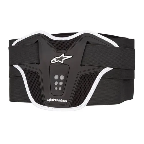 Alpinestars Saturn Kidney Belt Schwarz Weiß OS - Nierengurt mit ergonomischem Design für maximale Stabilität im Bauch- und Lendenbereich, leicht und flexibel, ideal für Sport und aktive Freizeit.