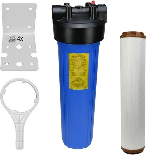 Hauswasserfilter Gehäuse 20' BigBlue mit Eisenfilter für Haus, Garten, Brunnen, Pool