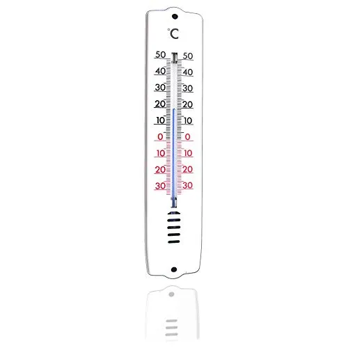 TronicXL Wand Thermometer Küche Küchen Wohnzimmer Schlafzimmer Thermometer Wandthermometer Innen Außen Thermometer -30 bis +50°C - Garten Haus Zimmer Wand I Innenbereich Indoor Zimmerthermometer