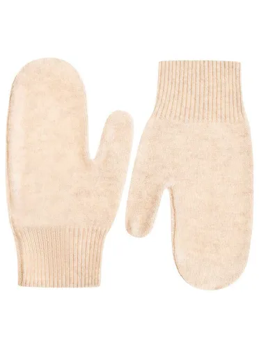 Zwillingsherz Fäustlinge aus reinem Kaschmir in beige von Zwillingsherz