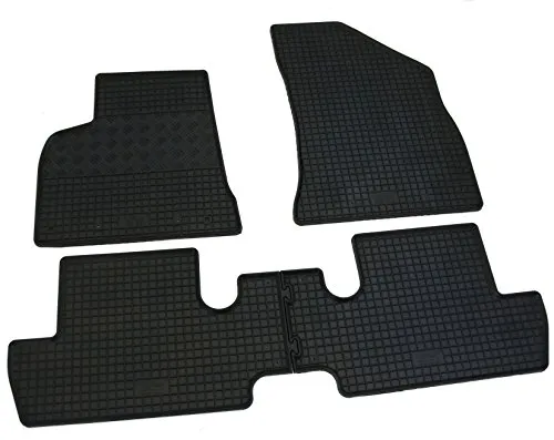 Gummi Fußmatten Set, 4teilig, Gummifußmatten Gummimatten Matten