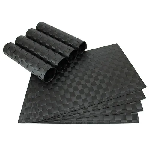 Tischsets Schwarz von matches21 HOME & HOBBY