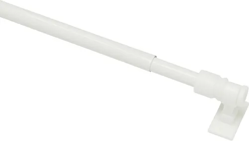 Gardinia Caféhausstange California weiß, 50 - 85 cm, Ø 12 mm