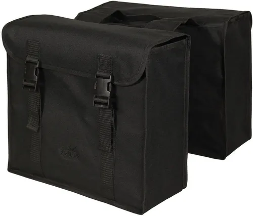 GREENLANDS BICYCLE BAGS Doppel Fahrradtasche - Fahrradtaschen - Formstabile Doppelpacktasche aus robustem 600D Polyester mit wasserdichter Beschichtung und Schnellverschluss, perfekt für sicheres Transportieren auf Fahrradtouren.