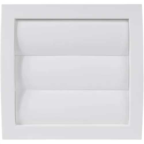 Vent Systems Ø100mm 153x148 mm Weiß - HVAC Abluftkanalabdeckung - Dunstabzugshaube - Außentrockner Entlüftungsabdeckung mit Öffnungsklappe - klimagerät luftabzug wanddurchführung wetterschutzgitter