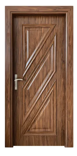 Braune Designer Holzwerktür mit PVC-Beschichtung - Moderne Kompletttür für verschiedene Räume, Maße: 96 x 209 cm, mit robuster PVC-Beschichtung und 2 Jahren Herstellergarantie, ideal für stilvolle Wohnräume.