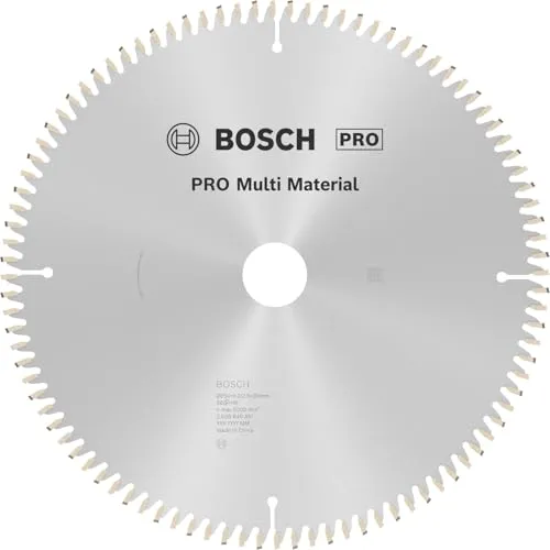 Bosch PRO Multi Material Kreissägeblatt 254mm - Kreissägeblätter für Kapp- und Gehrungssägen, ideal zum Schneiden von Aluminium und Kunststoff mit langer Lebensdauer und vielseitiger Nutzung.