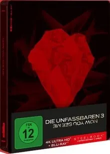 Die Unfassbaren 3 - Now you see me - Lim. Steelbook (4K Ultra HD) - Erleben Sie die packende Fortsetzung der magischen Thrillerreihe in hochwertigem 4K Ultra HD. Limitiertes Steelbook für Sammler und Filmfans! Ideal für spannende Filmabende.
