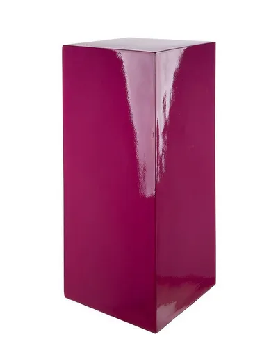 GILDE Dekosäule Solid - Pink - 70cm hoch - Moderne Dekosäule aus leichtem Polyresin-Fiberglas-Gemisch, ideal zur effektvollen Präsentation von Skulpturen oder Pflanzen. Setzen Sie farbenfrohe Akzente in Ihrem Wohnraum!