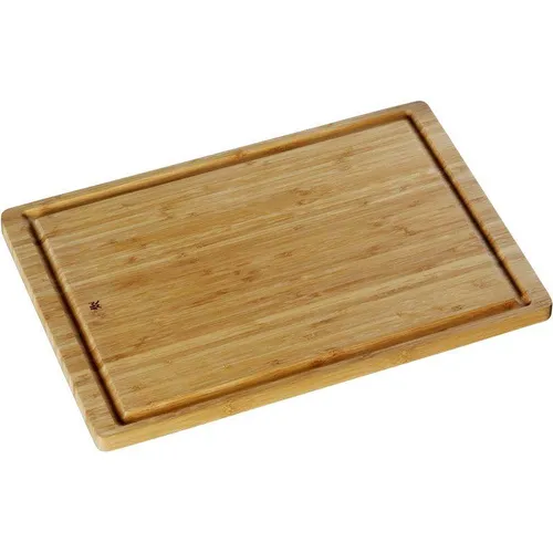 WMF Schneidebrett 1886889990 aus Bambus, 45 x 30 cm - Sonstige Küchenhelfer: Hochwertiges Bambusschneidebrett mit rutschfester Oberfläche und Saftrille für müheloses Schneiden und Sauberkeit in der Küche.