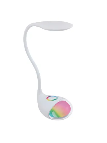 EGLO CABADO 1 Tischleuchte – Moderne LED Schreibtischlampe - Lampen: Die EGLO CABADO 1 bietet dimmbares, neutralweißes Licht und RGB-Farbauswahl für stimmungsvolles Arbeiten. Flexibler Hals für gezielte Ausleuchtung im Büro oder Home Office.