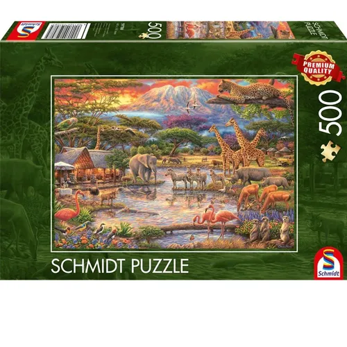 PUZZLE PARADIES AM KILIMANDSCHARO 500 TEILE VON SCHMIDT SPIELE NEU OVP