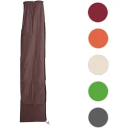 Schutzhülle HWC für Ampelschirm bis 4,3 m - Sonnenschirm-Zubehör mit wasserdichter PVC-Beschichtung, praktischen Reißverschluss und Kordelzug für optimalen Schutz vor Wettereinflüssen.