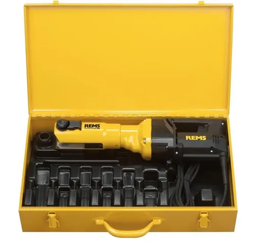 REMS Power-Press SE Radial-Pressmaschine Basis-Pack mit Koffer - 572111, kompakt und leistungsstark für sichere Radial-Pressverbindungen bis 108 mm