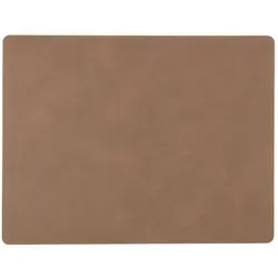 LINDDNA Tischset Nupo L Square Leder Braun (Large)