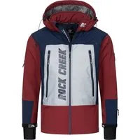 Rock Creek Softshelljacke Weinrot - Sportliche Softshelljacke, ideal für lässige Outfits. Sie schützt zuverlässig vor Wind und Regen und passt perfekt zu jedem Street-Style. Kombinieren Sie sie mit Jeans und Sneakern für einen trendigen Look.