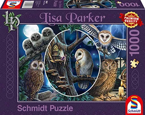 Schmidt Spiele 59667 Lisa Parker, Geheimnisvolle Eulen, 1000 Teile Puzzle