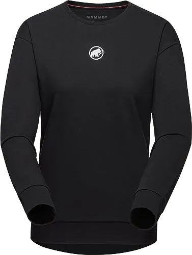 Mammut Core ML Crew Neck Women Original Black (L) - Pullover & Hoodies mit weichem French-Terry-Stoff, der Feuchtigkeit abführt und warm hält. Ideal für Outdoor-Aktivitäten und nachhaltig aus recyceltem Polyester und Bio-Baumwolle.