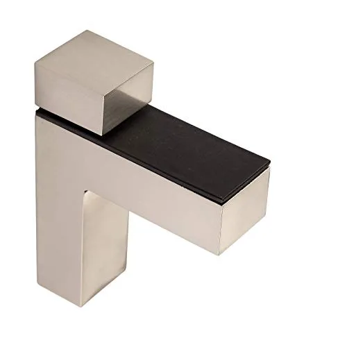 SO-TECH® Wandregalhalter HULK - 4-tlg. Edelstahloptik - Wandkonsolen für Glas- und Holzböden, verdeckte Befestigung für ein modernes Design und hohe Belastbarkeit bis 10 kg.