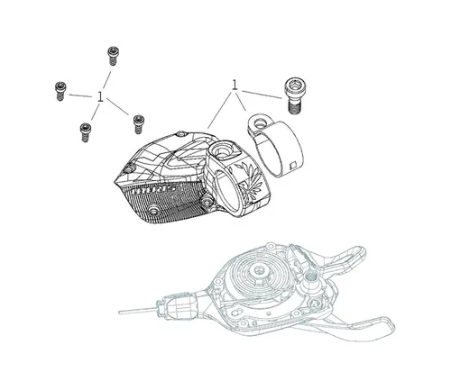 Produktbild kompatibel mit SRAM Ersatzabdeckung für Gangschaltung TRIGGER SX EAGLE