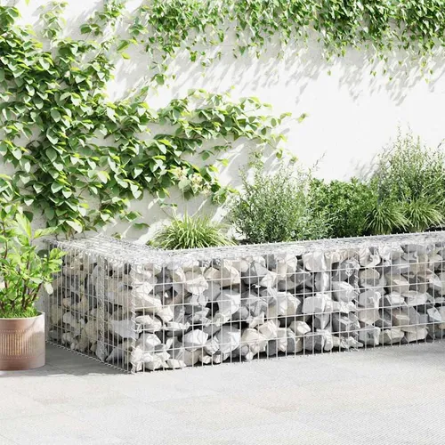 vidaXL Gabione Stahl 100x50x50cm - Robuster Steinkorb für Garten und Landschaft - Dekorative Zäune: Stabiler Gabionenkorb aus verzinktem Stahl, ideal für Stützmauern und Sichtschutz, schnell mit Steinen zu befüllen.