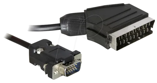 DELOCK 65028 - VGA Adapter, Video Scart Ausgang auf VGA Stecker