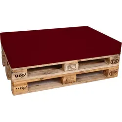 TexDeko Palettenkissen 120x80cm - Wasserabweisendes Loungekissen für Europaletten (Bordeaux) - Gartenmöbel-Sets: Genießen Sie Komfort und Stil mit unserem wasserabweisenden Palettenkissen, ideal für Innen- und Außenbereiche, und perfekt für Ihre Europalettenmöbel.