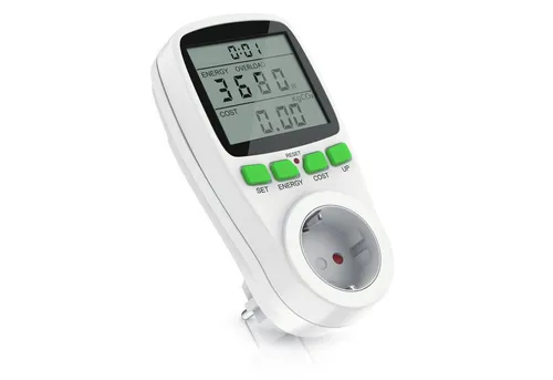 Arendo Energiekostenmessgerät Stromkostenmessgerät zur effektiven Kostenüberwachung, max. 3680W, Stromverbrauchszähler, Energiemessgerät, Energiekosten Anzeige