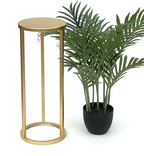 DanDiBo Blumenhocker Metall Gold Rund 50-70 cm in gold von DanDiBo