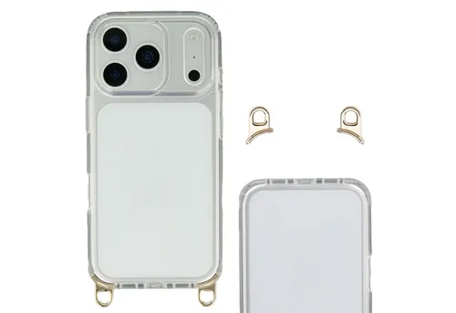 Selencia Backcover Selencia Backcover mit abnehmbaren Haken Apple iPhone 17 Pro - Transpa