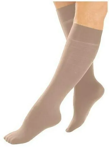 MedoVital Handels GmbH Kompressions Kniestrümpfe, beige, verschiedene Strukturen, Gr.37-41, 3 Paar -