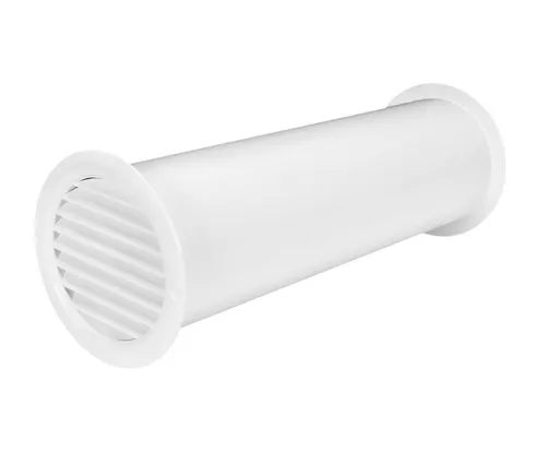 Mauerkasten Wetterschutz Ø 100mm Rohr Zu Ab Luft Regel Gitter. Geeignet für Wandstärken bis 450mm