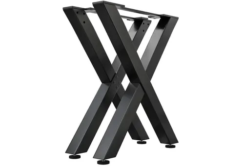 X Stehtisch Kufen 2er-Set Schwarz | Modernes Design von GGMMÖBEL
