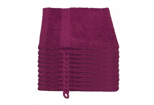 Julie Julsen Waschhandschuh 10-Waschhandschuh-Lila-Waschhandschuh 15 x 21 cm, (10-St)