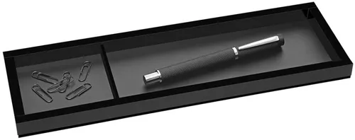 WEDO Stifteschale 'black office', 2 Fächer, schwarz